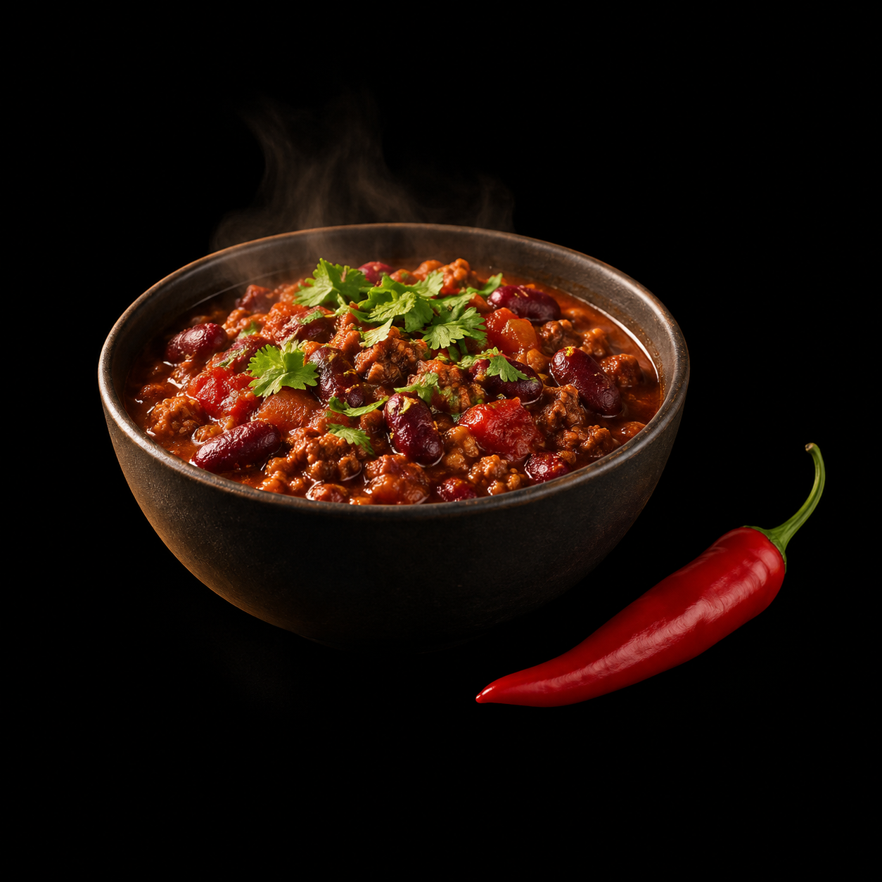 Chili con carne et piment